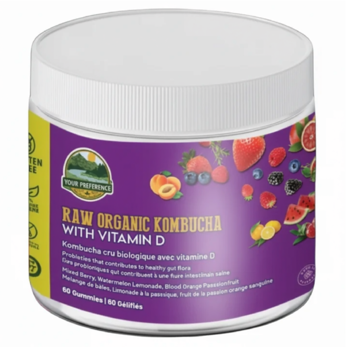 60 Gummies | Your Preference Kombucha Gummies with Vitamin D