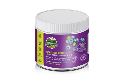 Your Preference Kombucha Gummies with Vitamin E, Zinc and Choline 60 Gummies