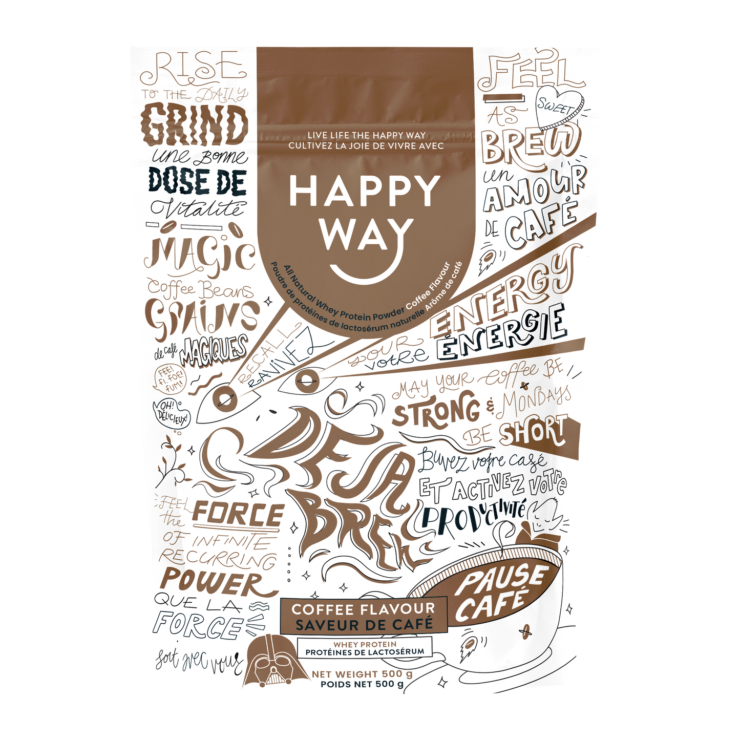 Happy Way Whey Protein Coffee 500g