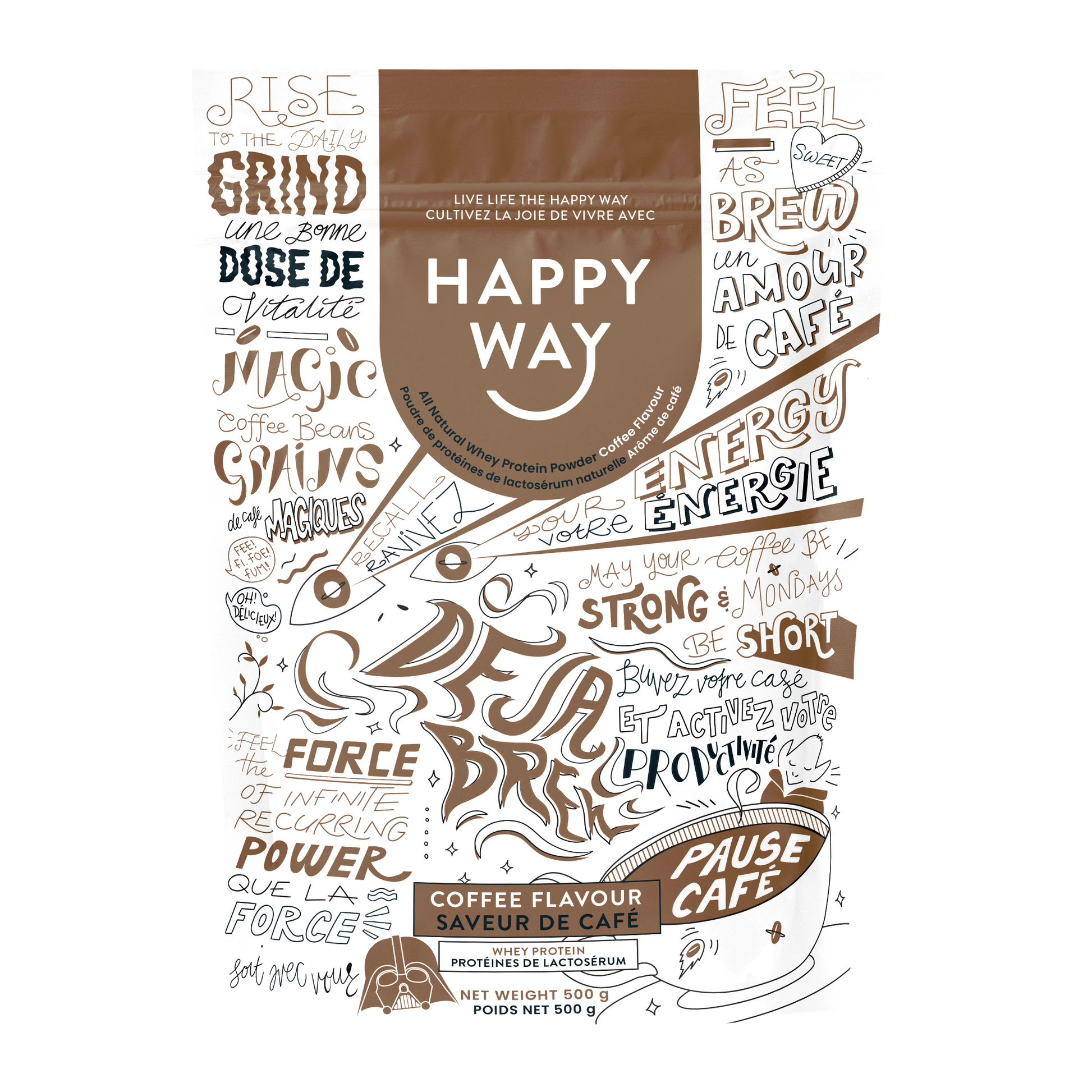 Happy Way Whey Protein Coffee 500g