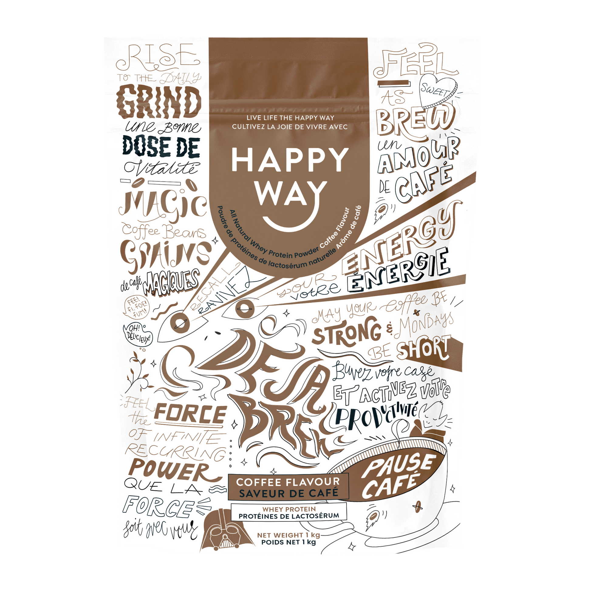 Happy Way Whey Protein Coffee 1kg