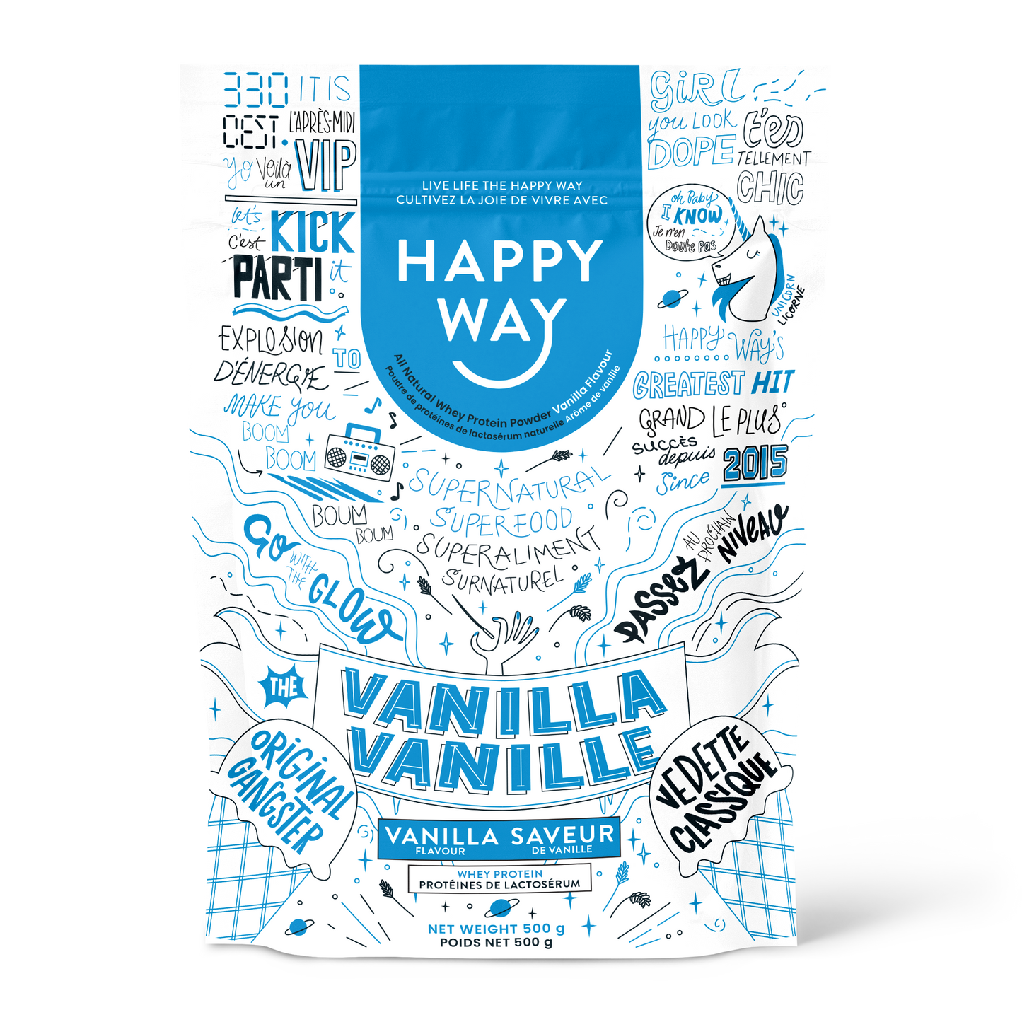 Happy Way Whey Protein Vanilla 500g
