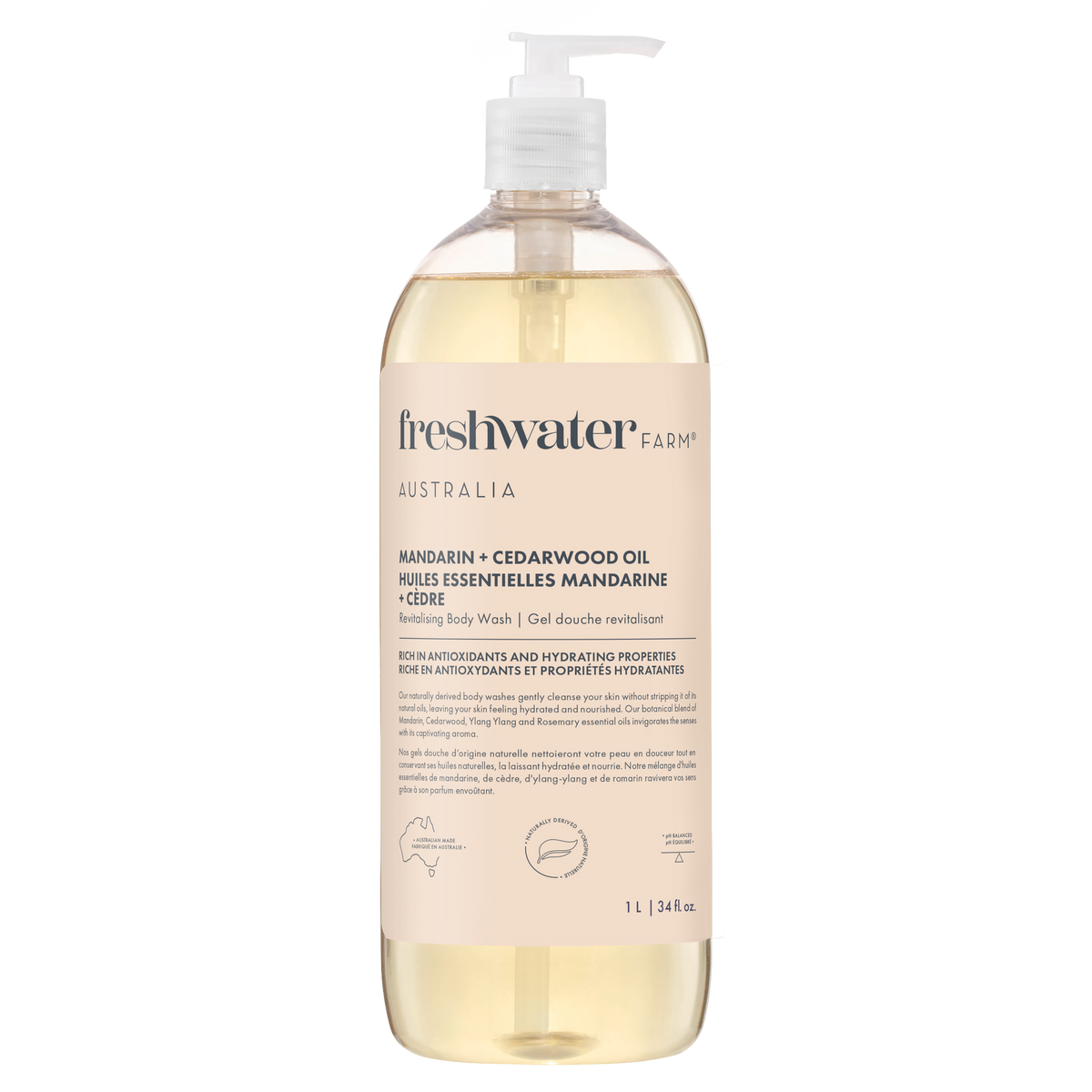 Freshwater Farm Body Wash – Mandarin + Cedarwood