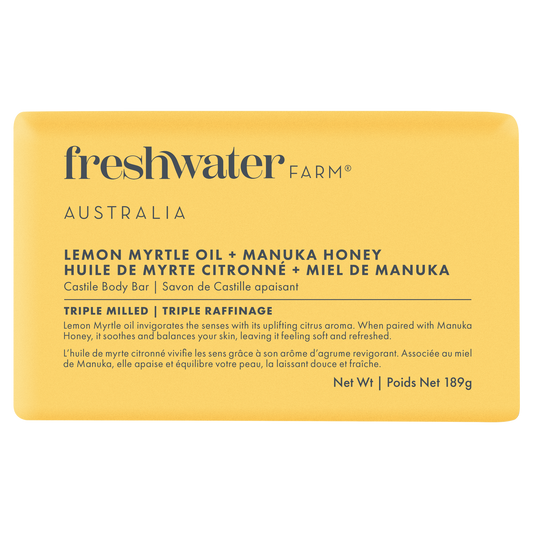 Freshwater Farm Castile Body Bar – Lemon Myrtle + Manuka Honey