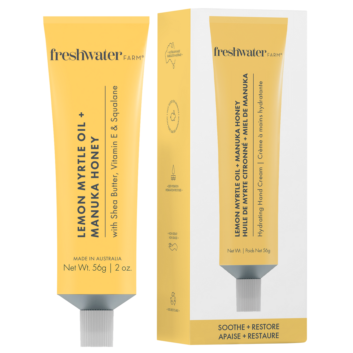 Freshwater Farm Hand Cream – Lemon Myrtle + Manuka Honey