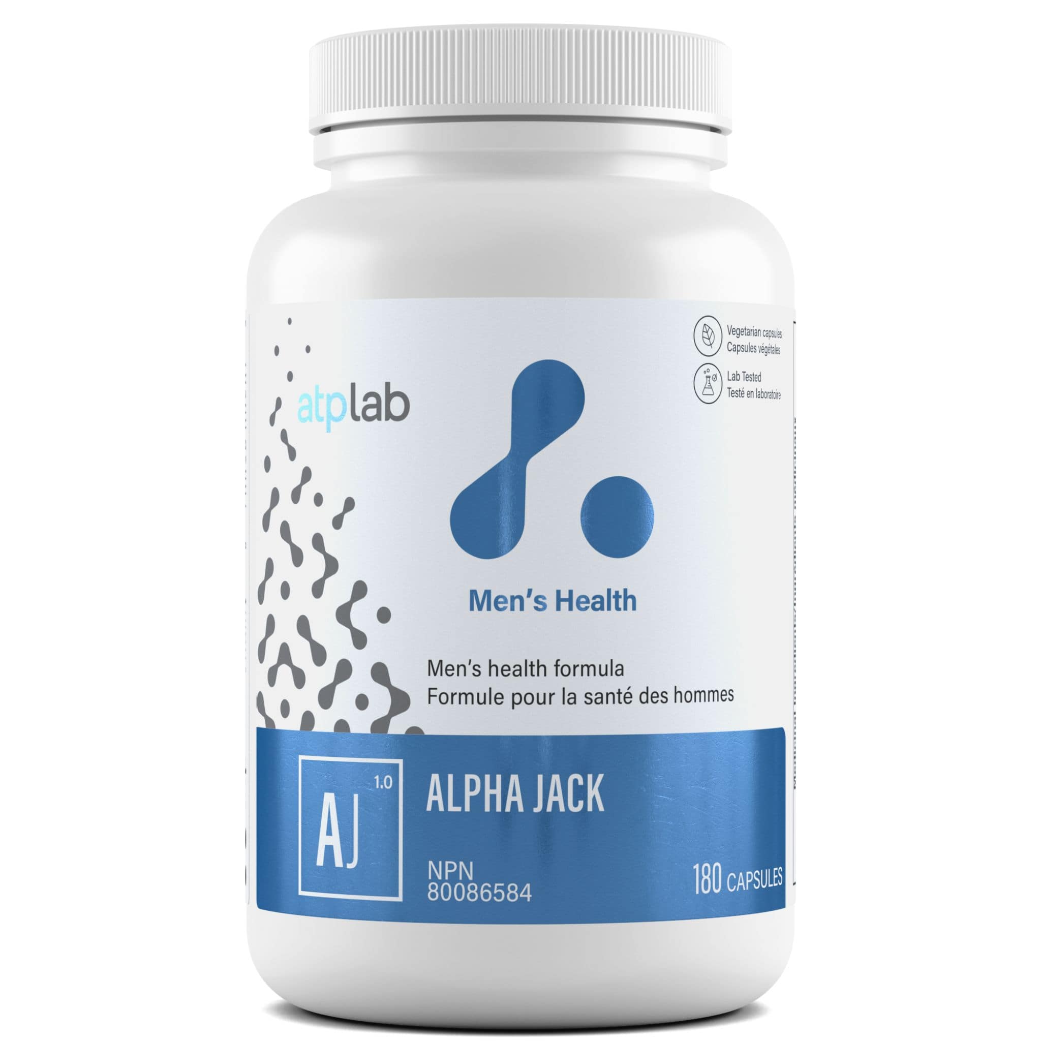 ATP Lab Alpha Jack, Support for Men's Health, 180 Vegetable Capsules