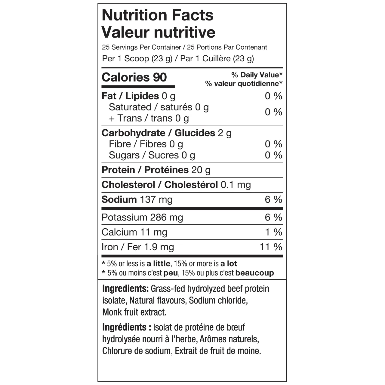 ALT Grass-Fed Beef Protein Isolate Protein Powder, Raspberry Lemonade Flavour, 25 Serving