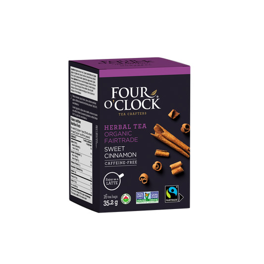 Four O'Clock Sweet Cinnamon Spice Organic Herbal Tea, 16 tea bags