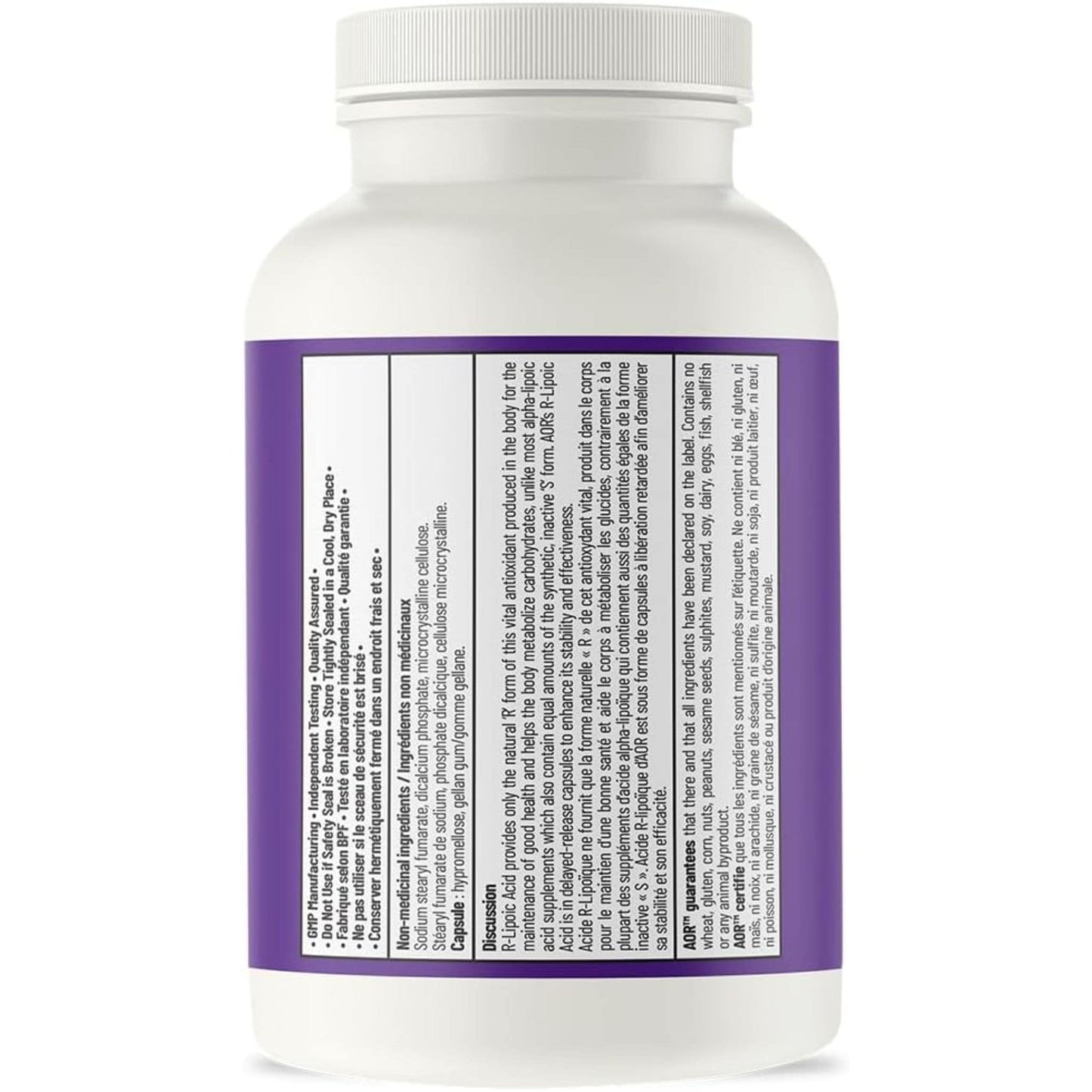 90 Delayed Release Capsules | AOR R-Lipoic Acid