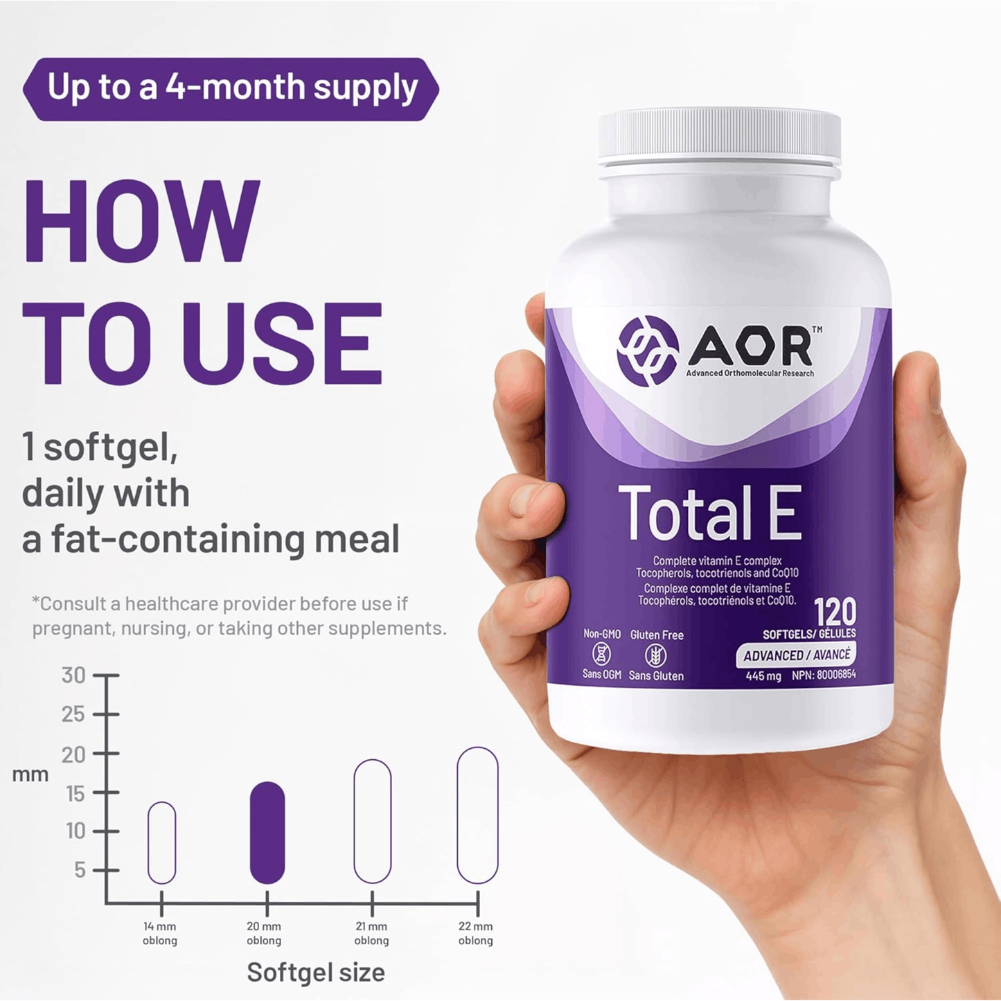 60 Softgels | AOR Total E
