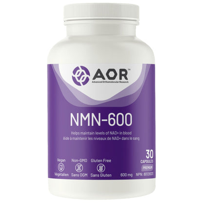 AOR NMN 600mg, Beta-Nicotinamide Mononucleotide, High Dose NAD+ Support