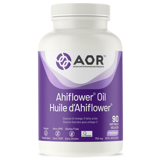 AOR Ahiflower Oil 750mg, 90 Softgels