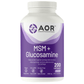 AOR MSM + Glucosamine 1000mg, Supports Joint Health, 100-200 Vegetable Capsules