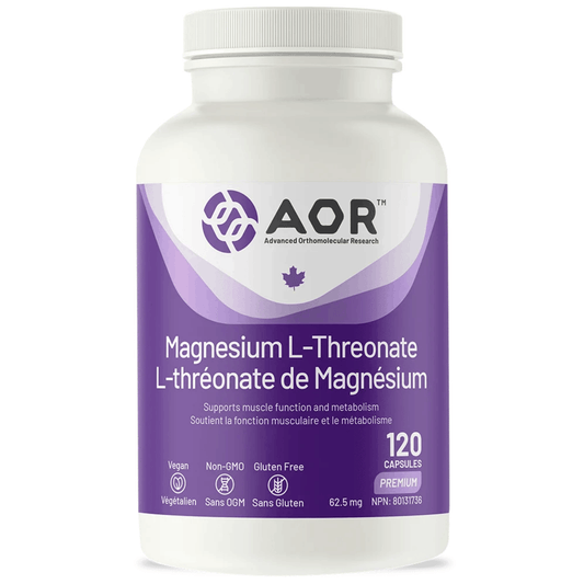 120 Capsules | AOR Magnesium L-Threonate