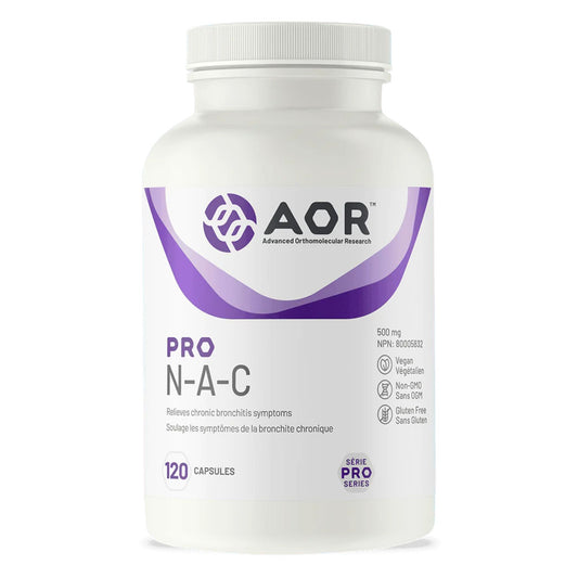 AOR Pro NAC, N-Acetyl-L-Cysteine 500mg, 120 Capsules