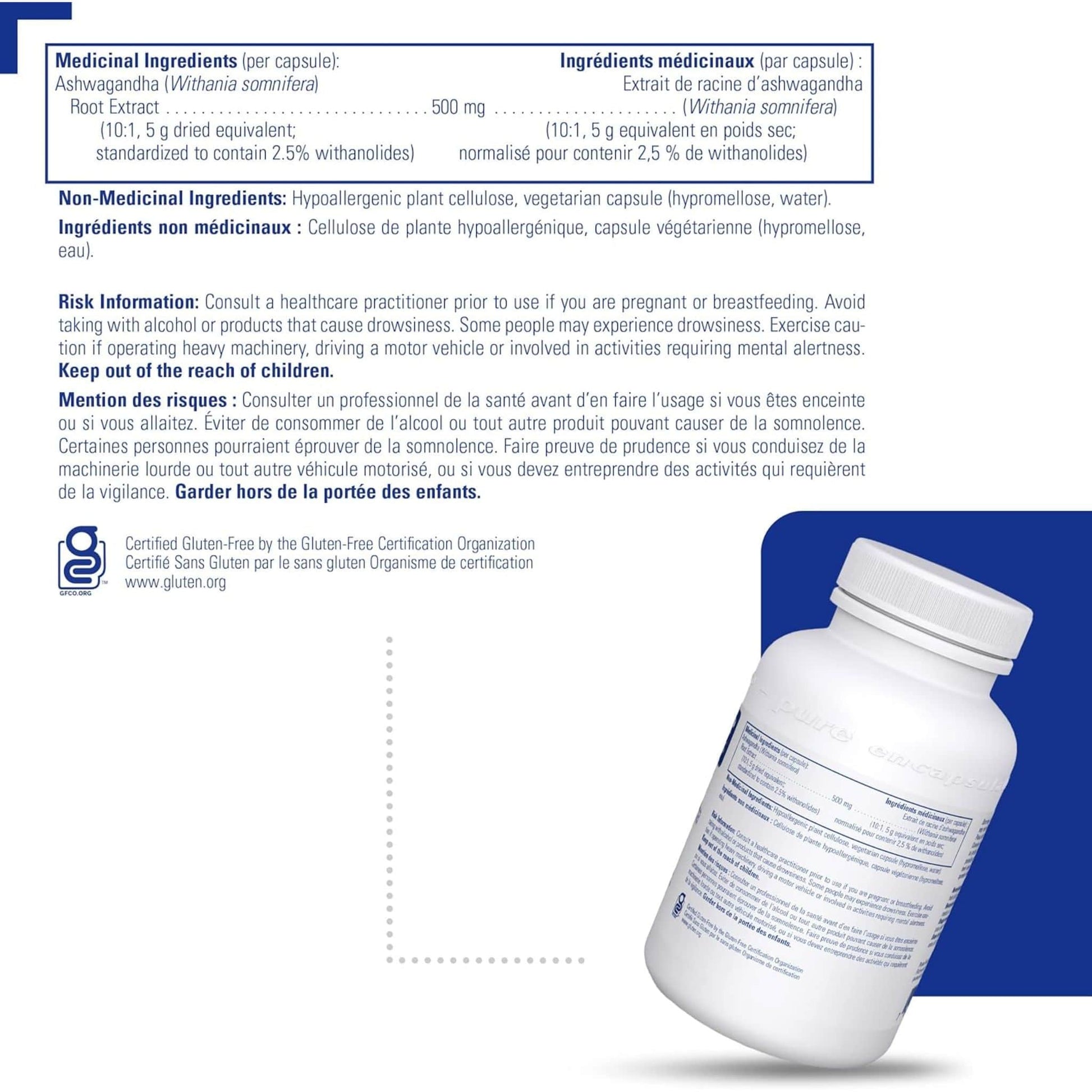 120 Capsules | Pure Encapsulations Ashwagandha