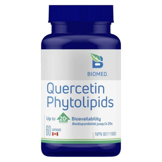 Biomed Quercetin Phytolipids, Supports Immune Function, Blood Vessel, Allergies and Inflammation, 60 Capsules