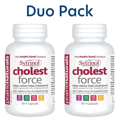 Prairie Naturals Sytrinol Cholesterol Force, One A Day Cholesterol Support, 60-120 Vegetable Capsules