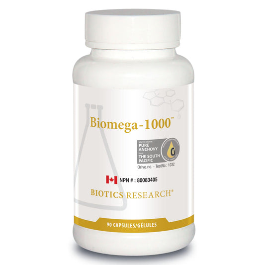 Biotics Research Biomega 1000, Anchovy Fish Oil, 570mg EPA, 430mg DHA, 90 Softgels