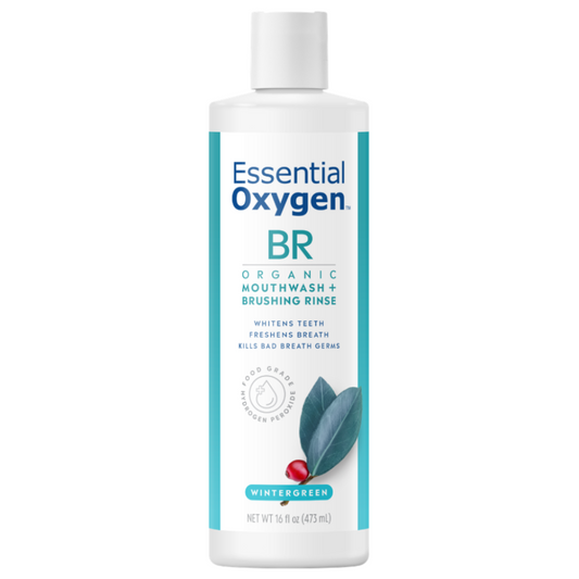 Essential Oxygen BR Organic Brushing Rinse, Wintergreen 473ml