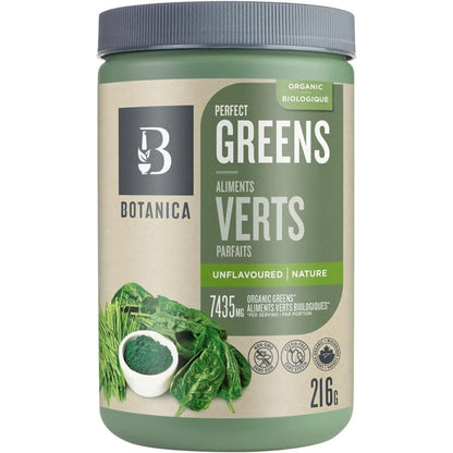 Unflavoured 216g | Botanica Organic Perfect Greens 7,435 mg // unflavoured