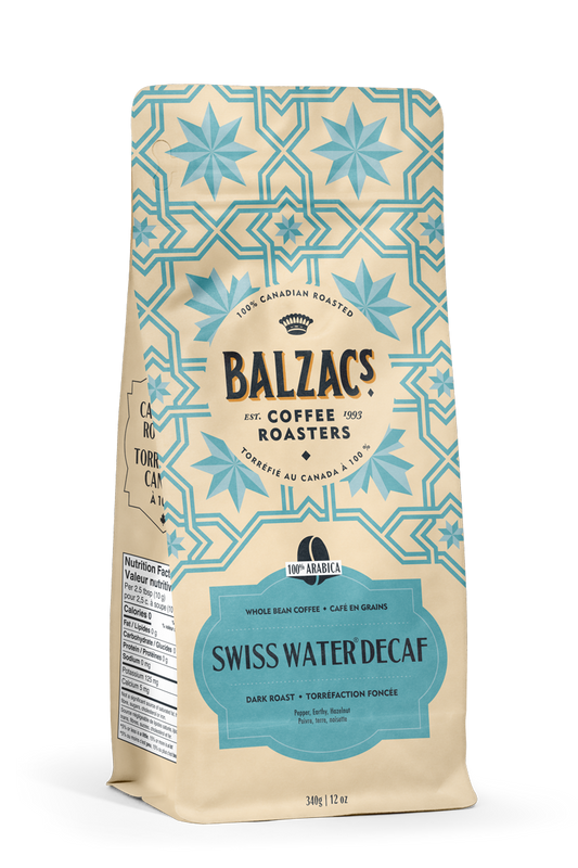 Balzac's Swiss Water Decaf Coffee - 340g Whole Bean