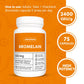 Vitacheck Bromelain 500mg Extra Strength, 2400 GDU/g, Digestive Enzyme From Pineapple, 75 Slow Release Vegetable Capsules CLEARANCE 25% Off Exp 9/28 Final Sale