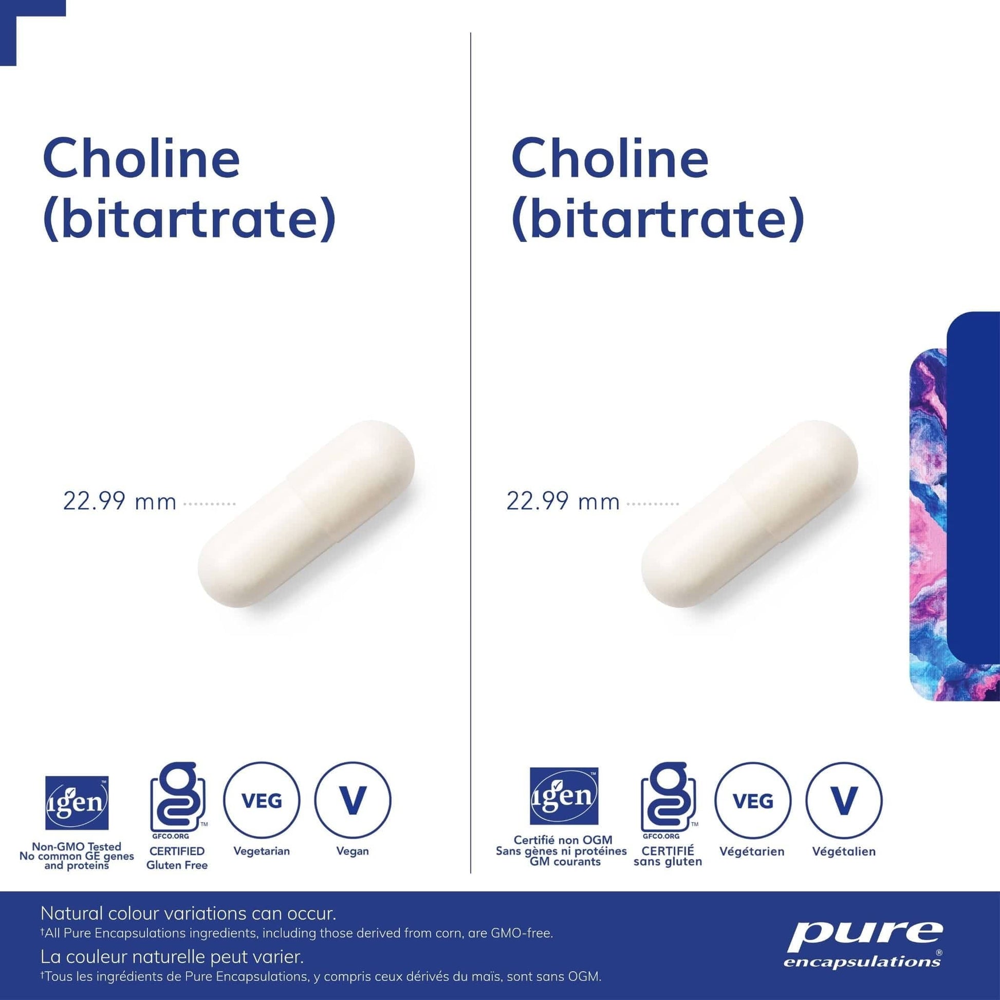 60 Capsules | Pure Encapsulations Choline Bitartrate