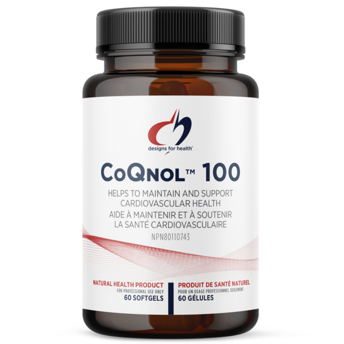 60 Softgels | Designs For Health CoQnol 100mg