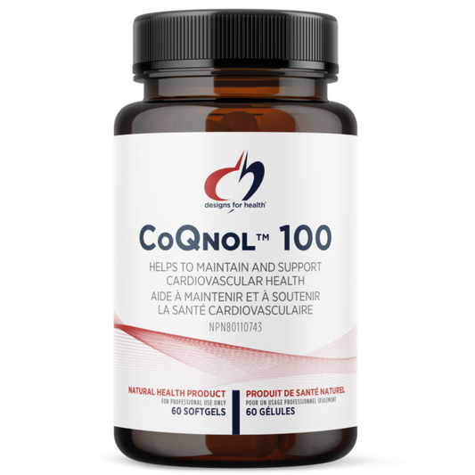 60 Softgels | Designs For Health CoQnol 100mg