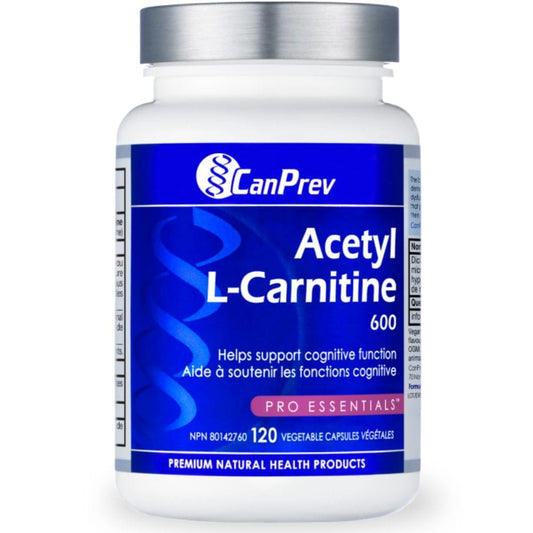 CanPrev Acetyl L-Carnitine 600mg, 120 Vegetable Capsules