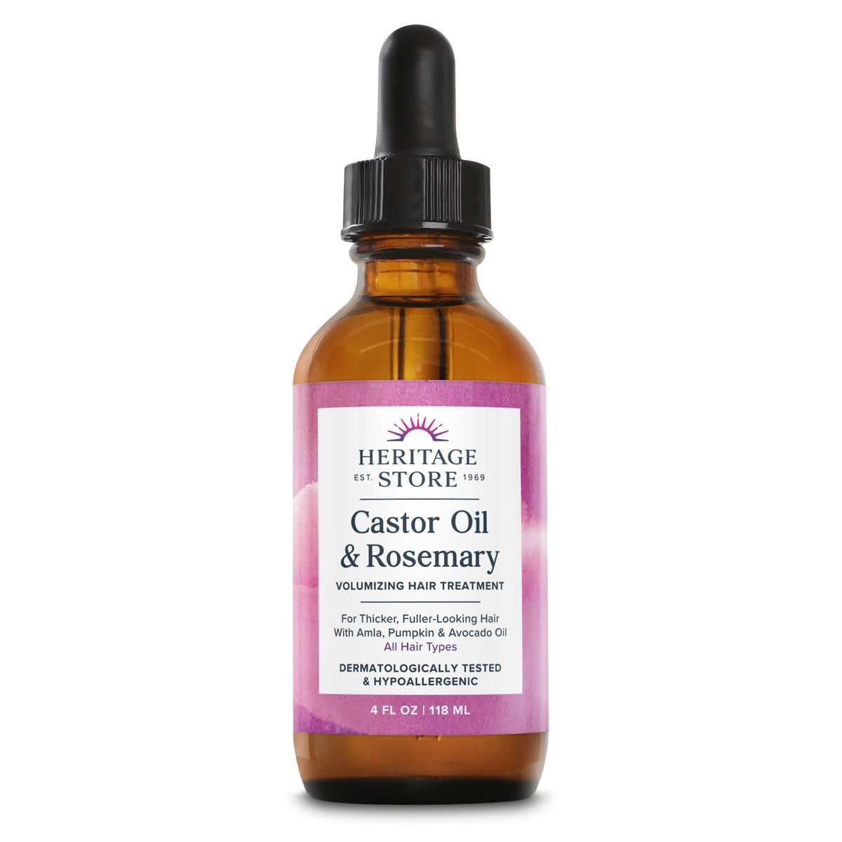 Heritage Store Castor Oil Hair Treatment, Rosemary