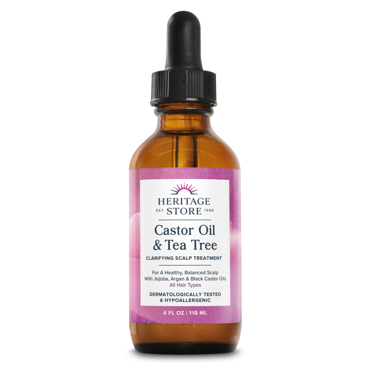 Heritage Store Castor Oil Hair Treatment, Tea Tree