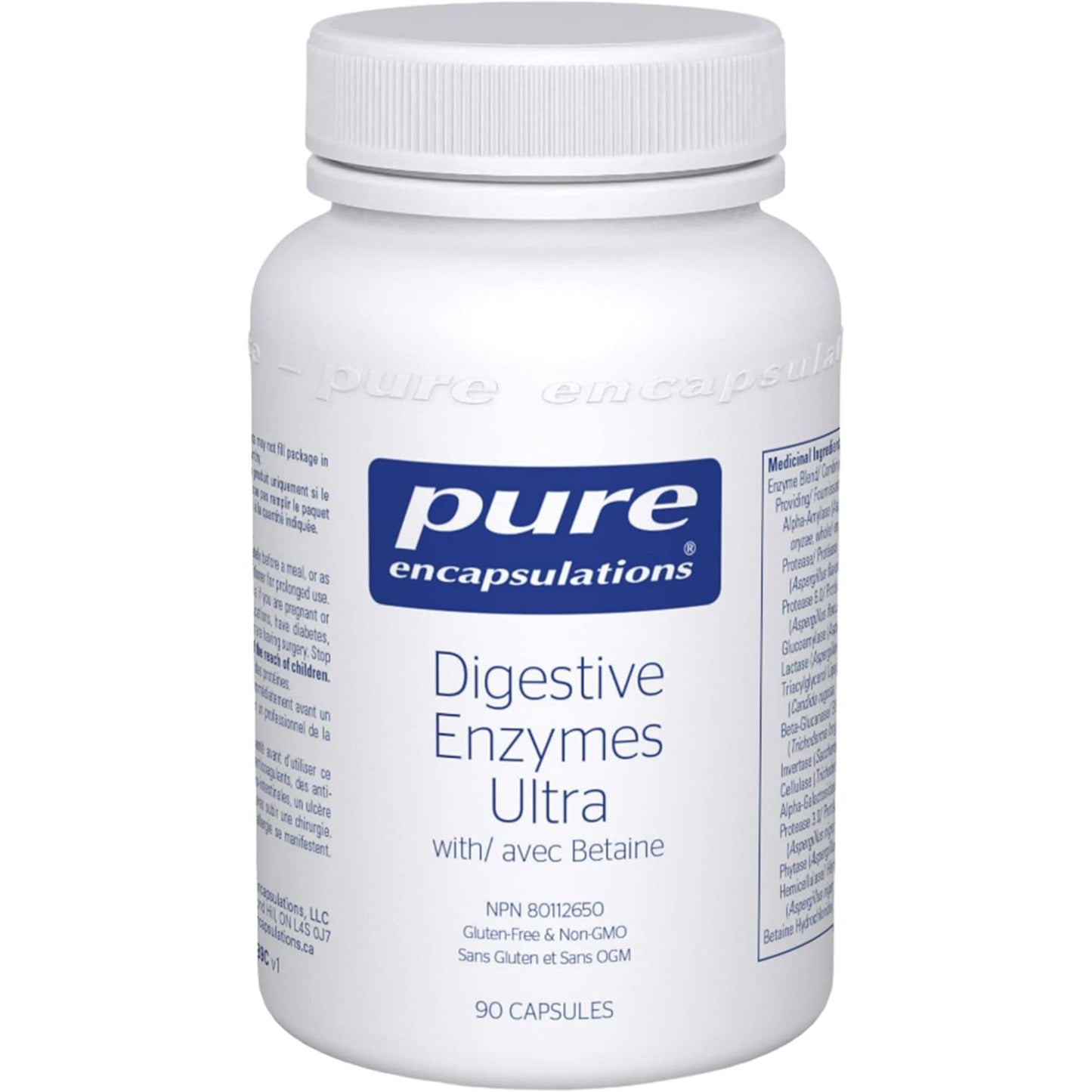 90 Capsules | Pure Encapsulations Digestive Enzymes Ultra with Betaine