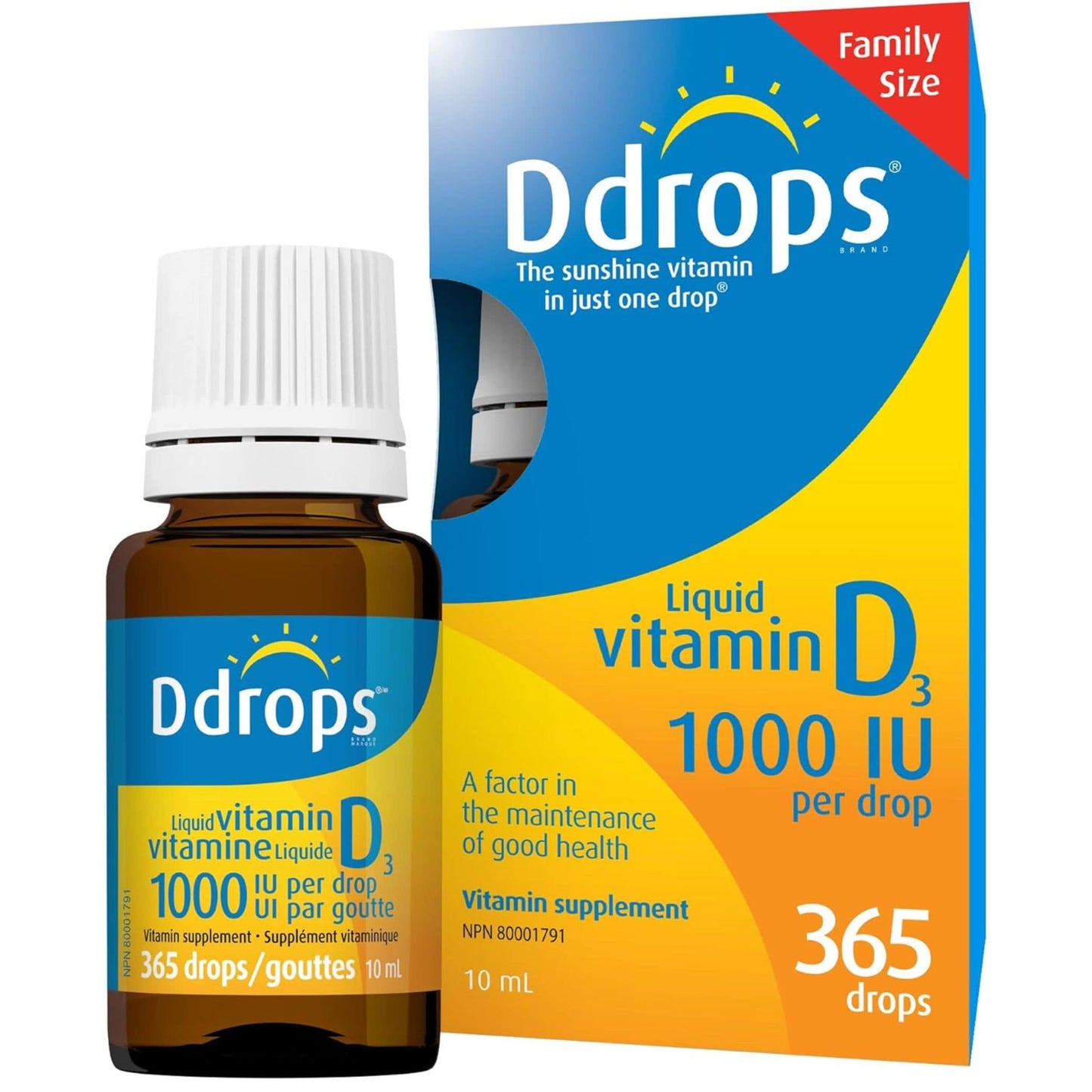 365 Drops | Ddrops Liquid Vitamin D3 1000IU