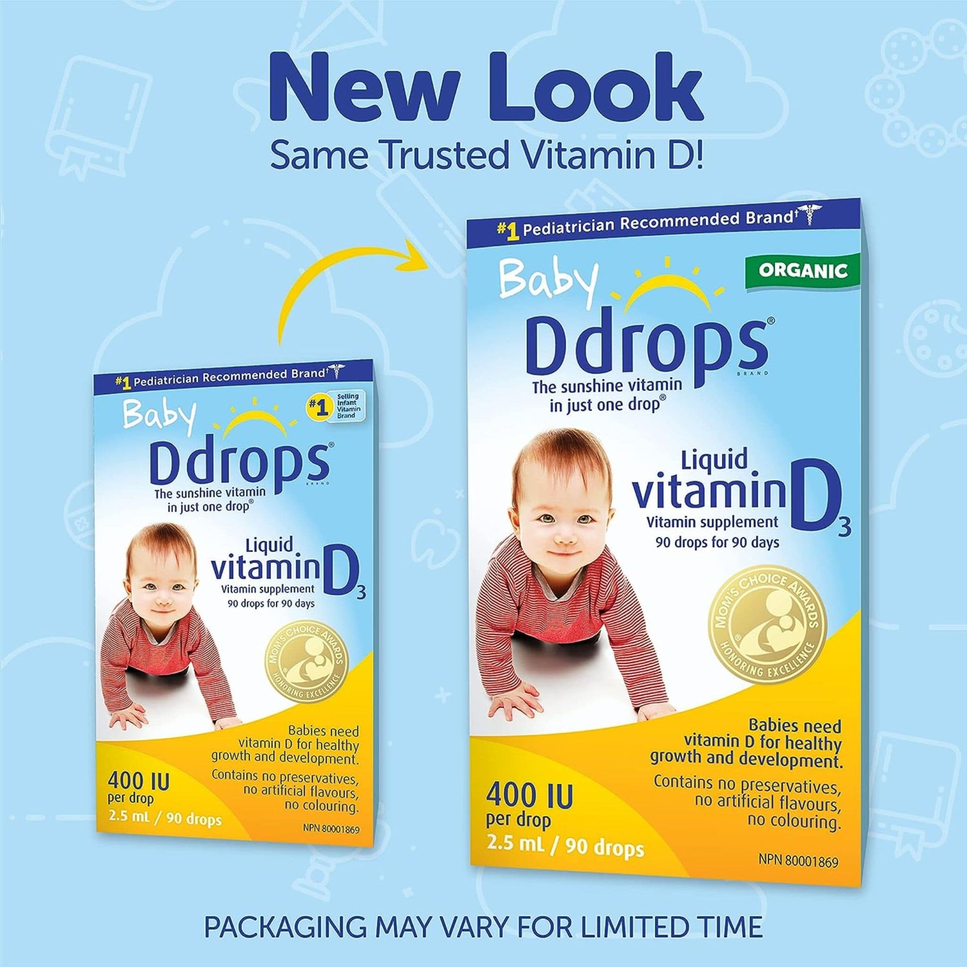 Ddrop Baby Liquid Vitamin D3 400IU
