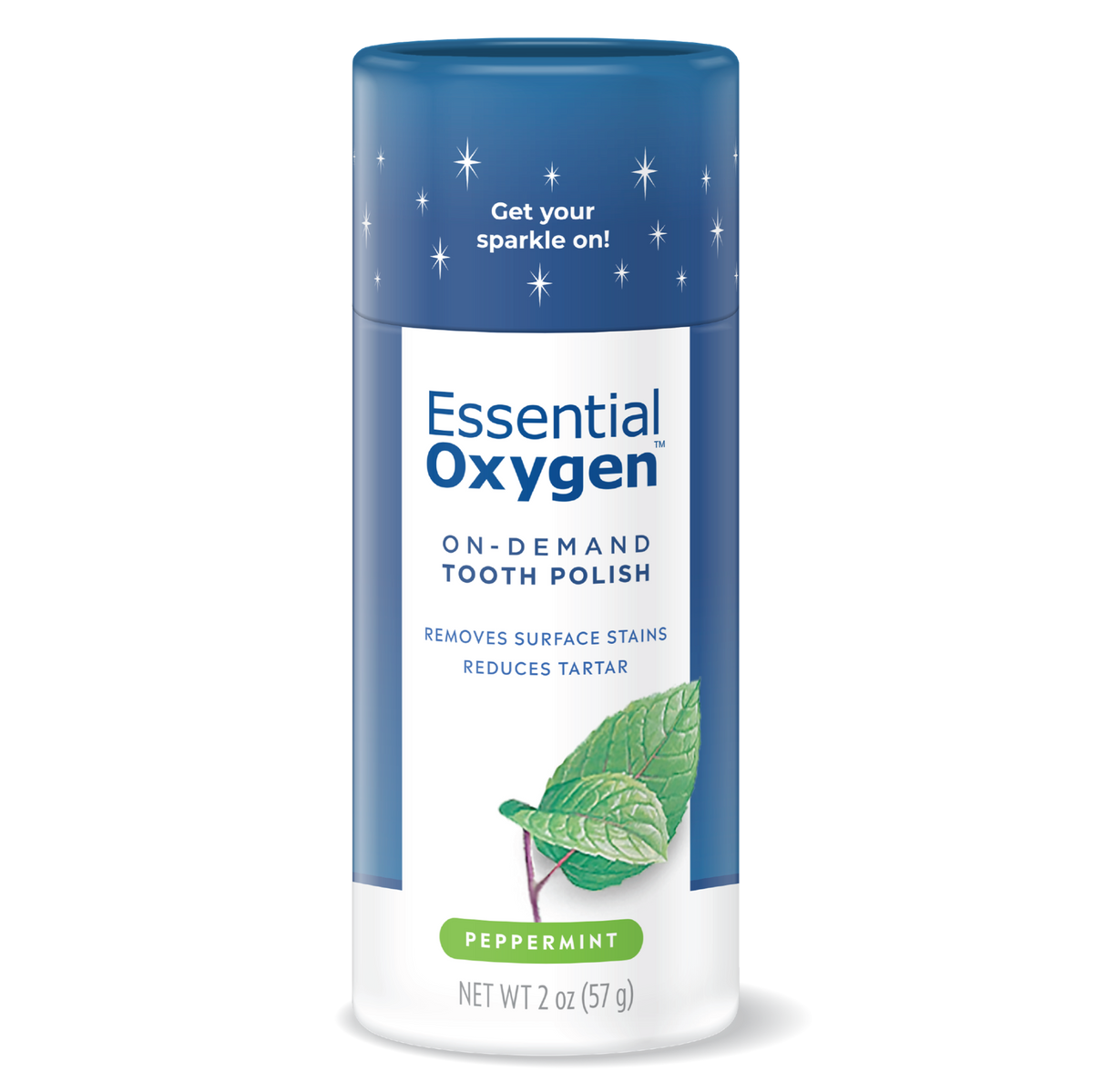 Essential Oxygen On-Demand Tooth Polish, Peppermint 57g
