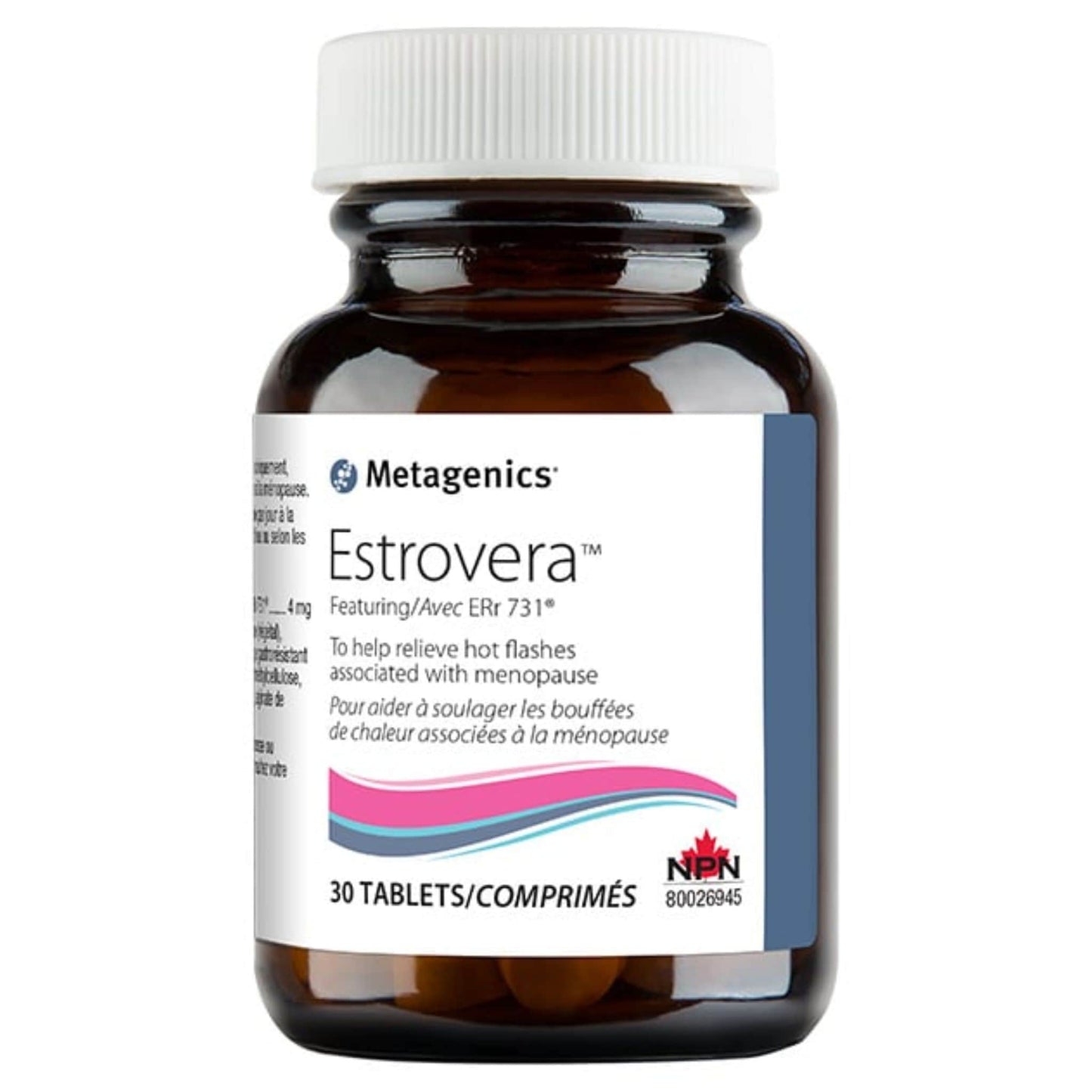 Metagenics Estrovera, Helps Relive Menopausal Hot Flashes, Tablets