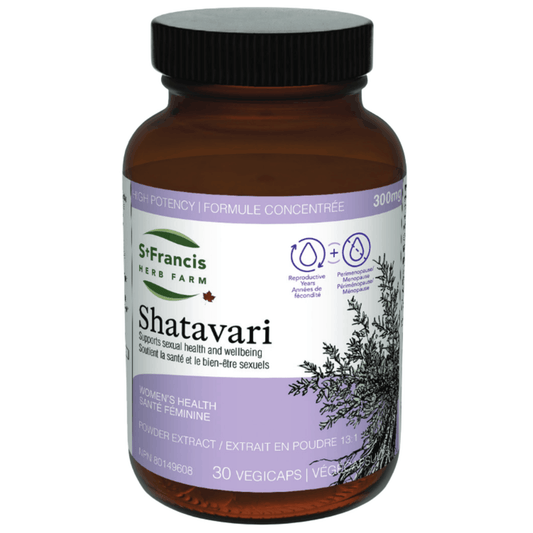 30 Vegetable Capsules | St. Francis Herb Farm Shatavari