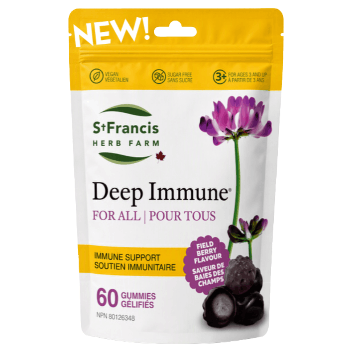 60 Gummies Field Berry | St. Francis Deep Immune For All Gummies