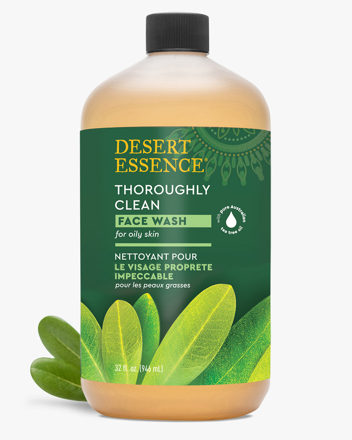 Desert Essence Thoroughly Clean Face Wash with Tea Tree Oil 946ml Refill