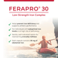 100 Vegetable Capsules | Replete Ferapro Capsules
