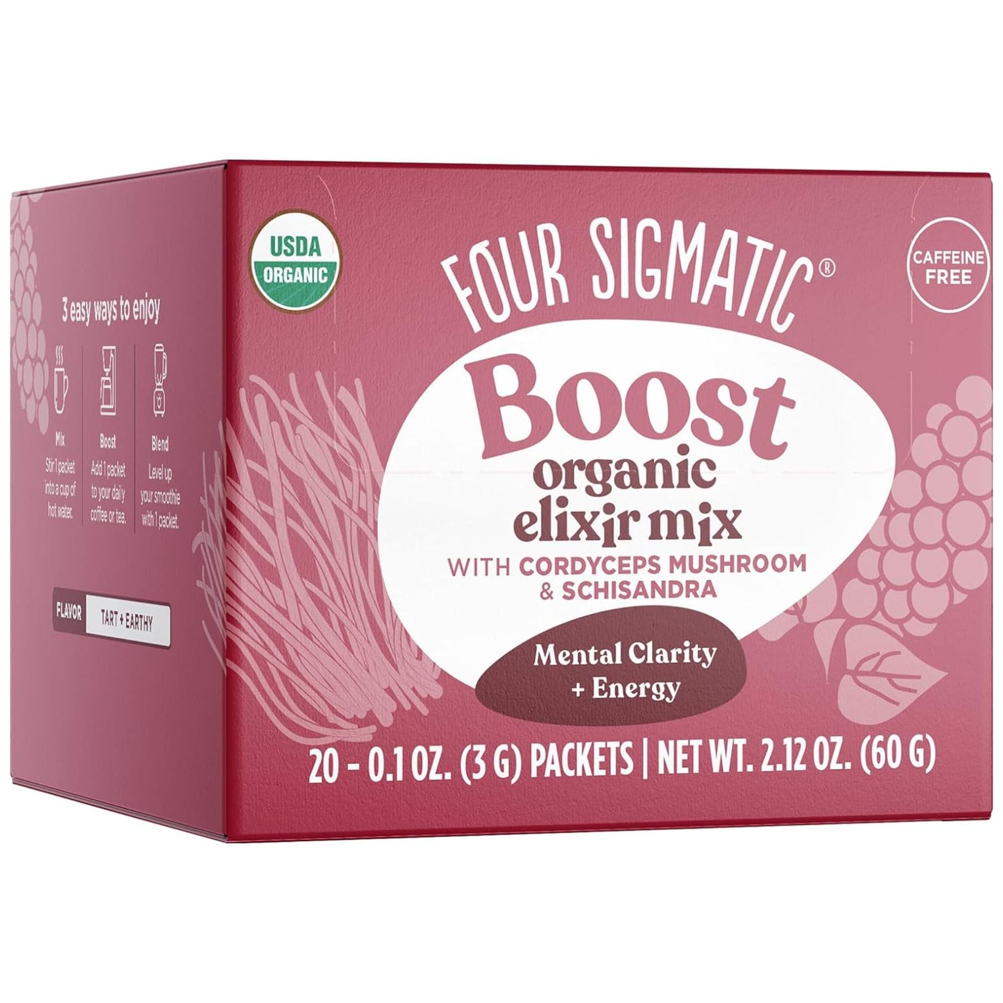 Elixir Packet Four Sigmatic Cordyceps Mushroom Elixir, 20x3g Sachets