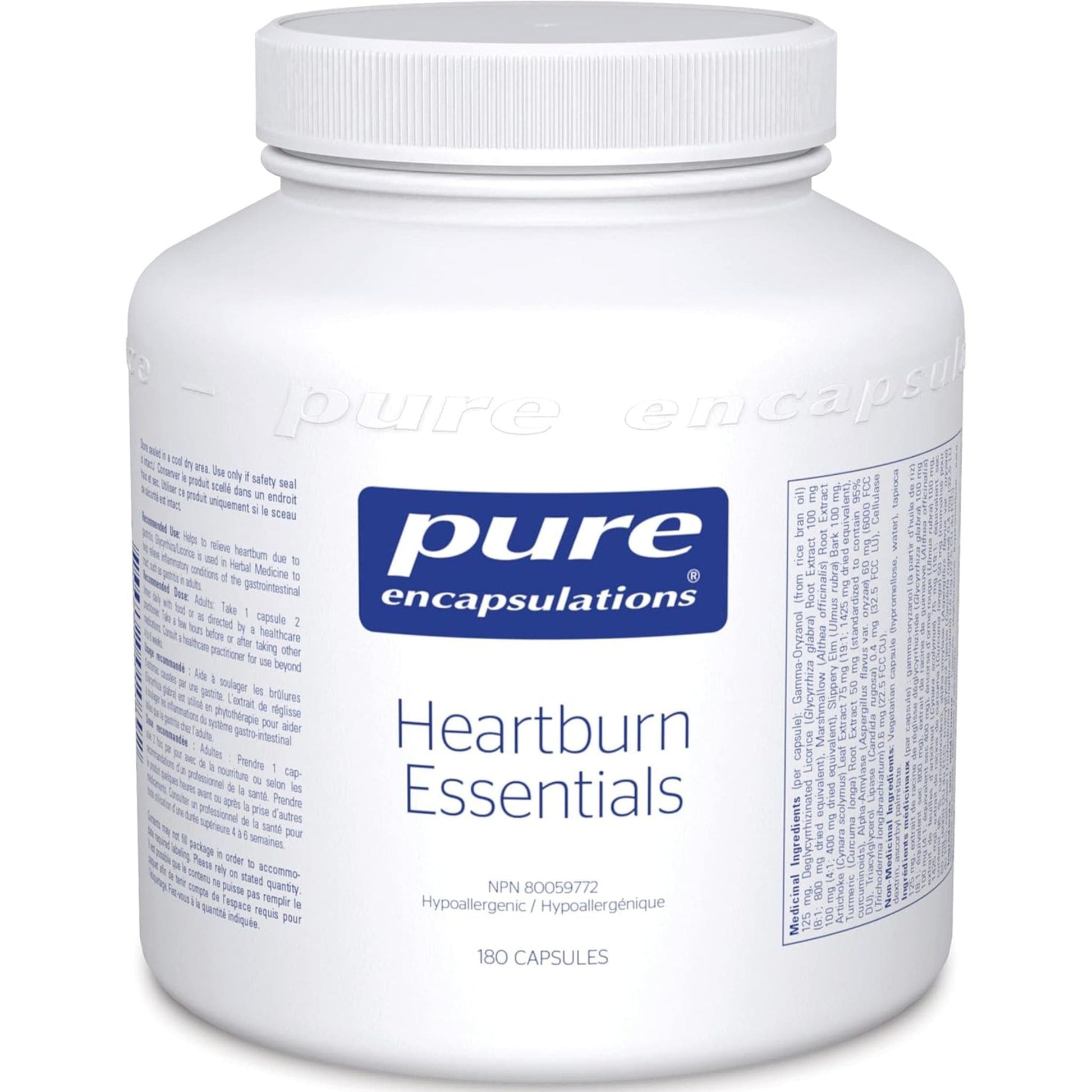 180 Capsules | Pure Encapsulations Heartburn Essentials