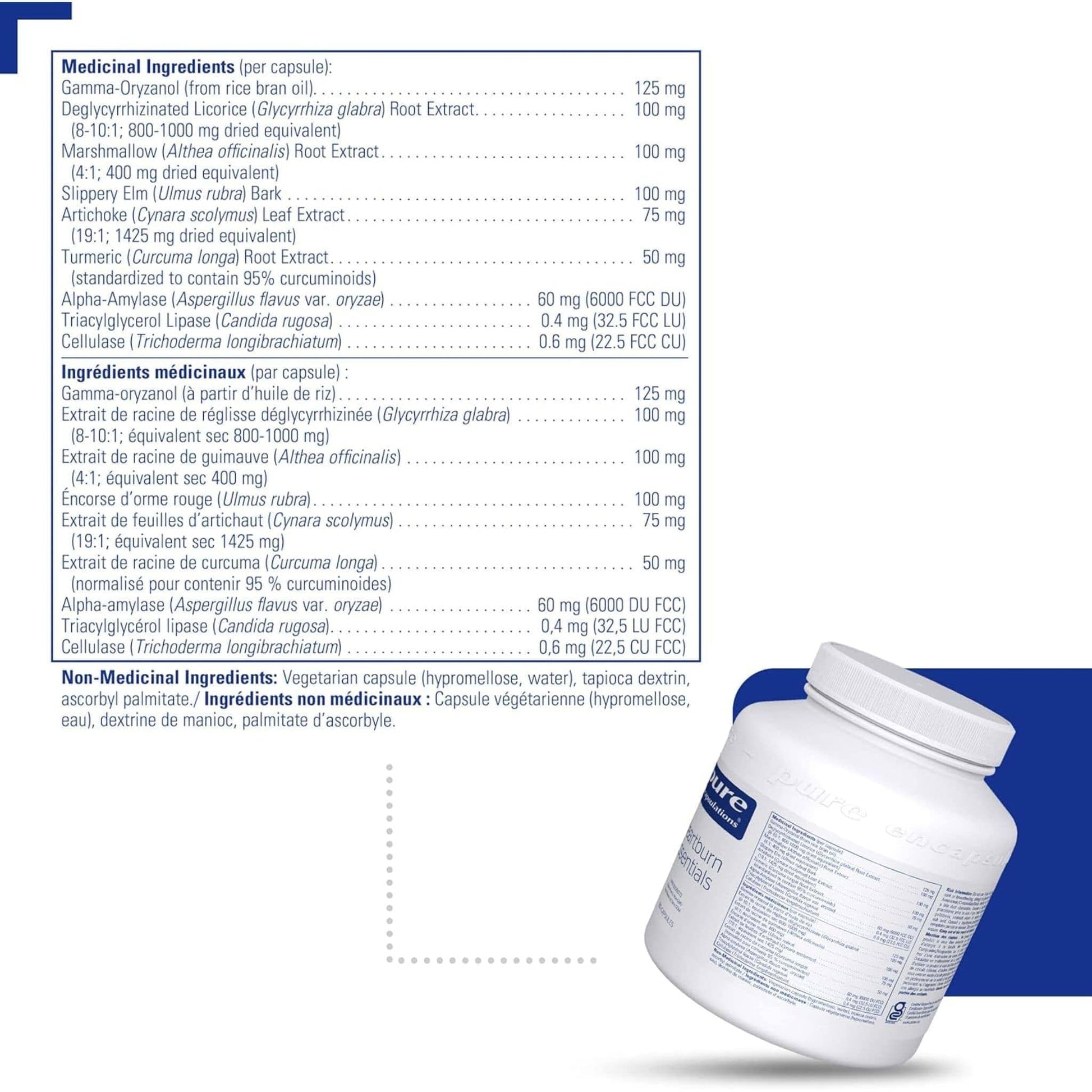 180 Capsules | Pure Encapsulations Heartburn Essentials