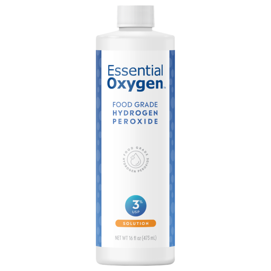 Essential Oxygen Food Grade Hydrogen Peroxide 3% 473ml