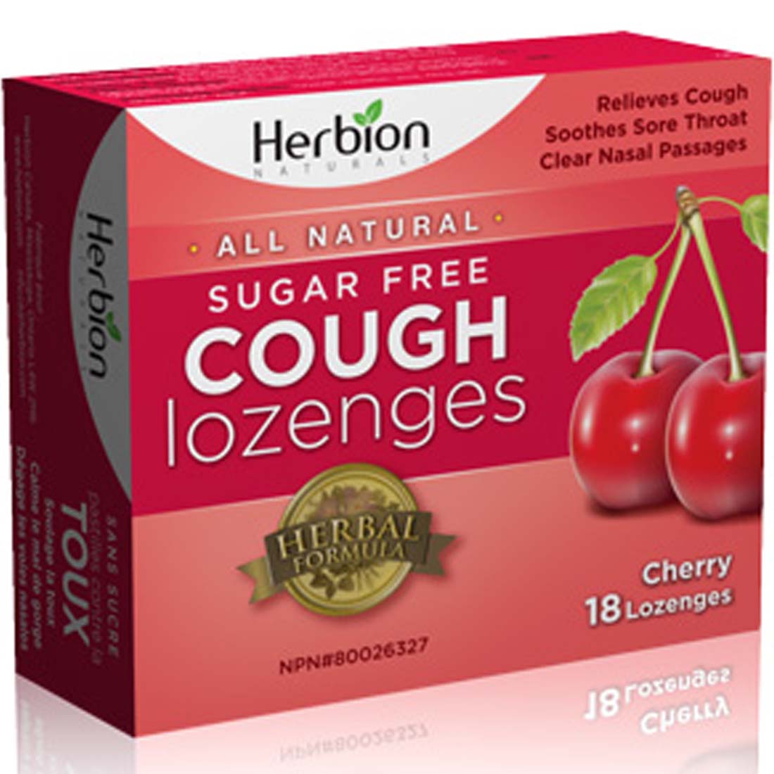 Herbion Sugar Free Cough Lozenges Cherry 18 Lozenges