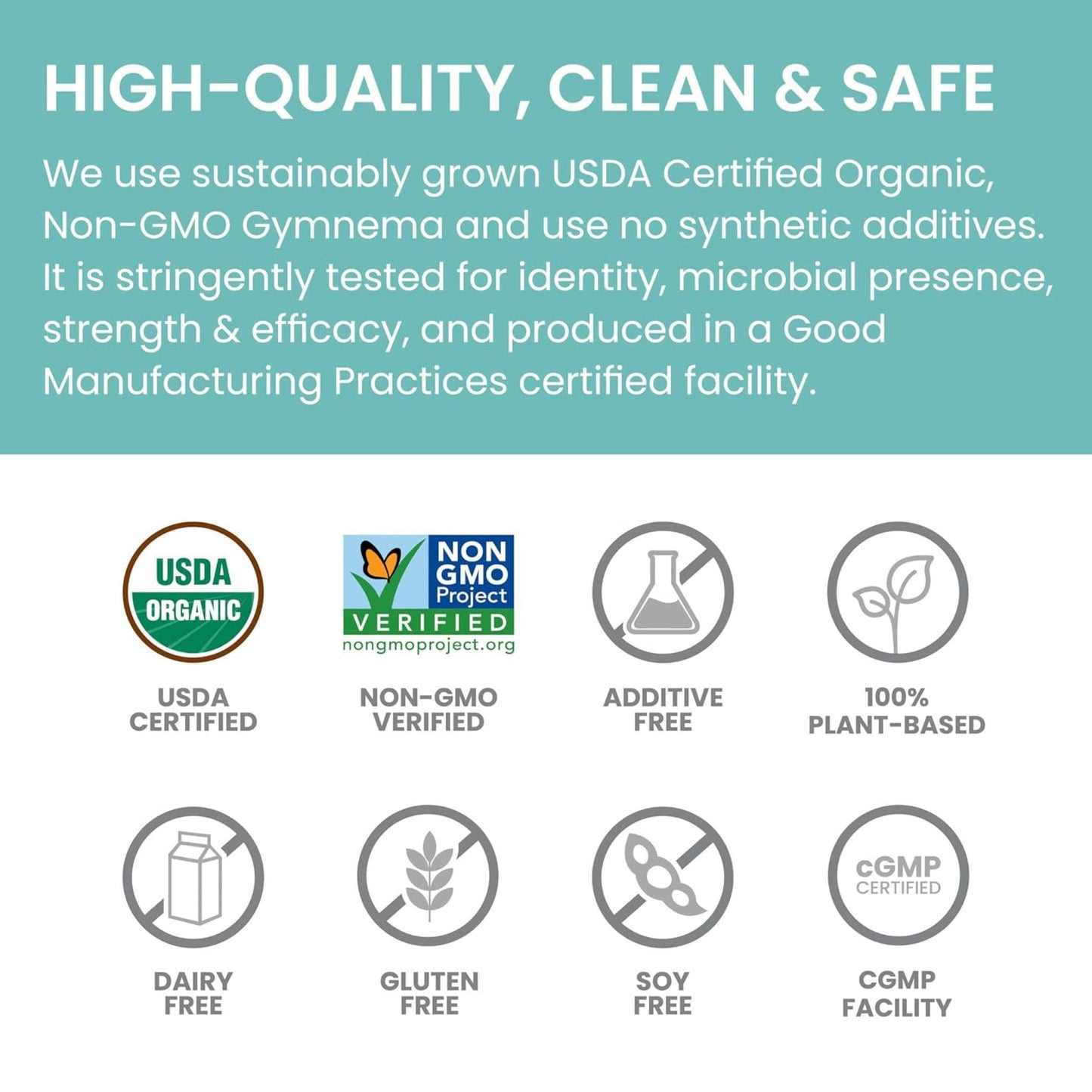Himalaya Organic Gymnema 700mg, 60 Caplets, Helps Maintain Normal Blood Glucose Levels, USDA Certified Organic, Non-GMO, Gluten Free, 1 Month Supply