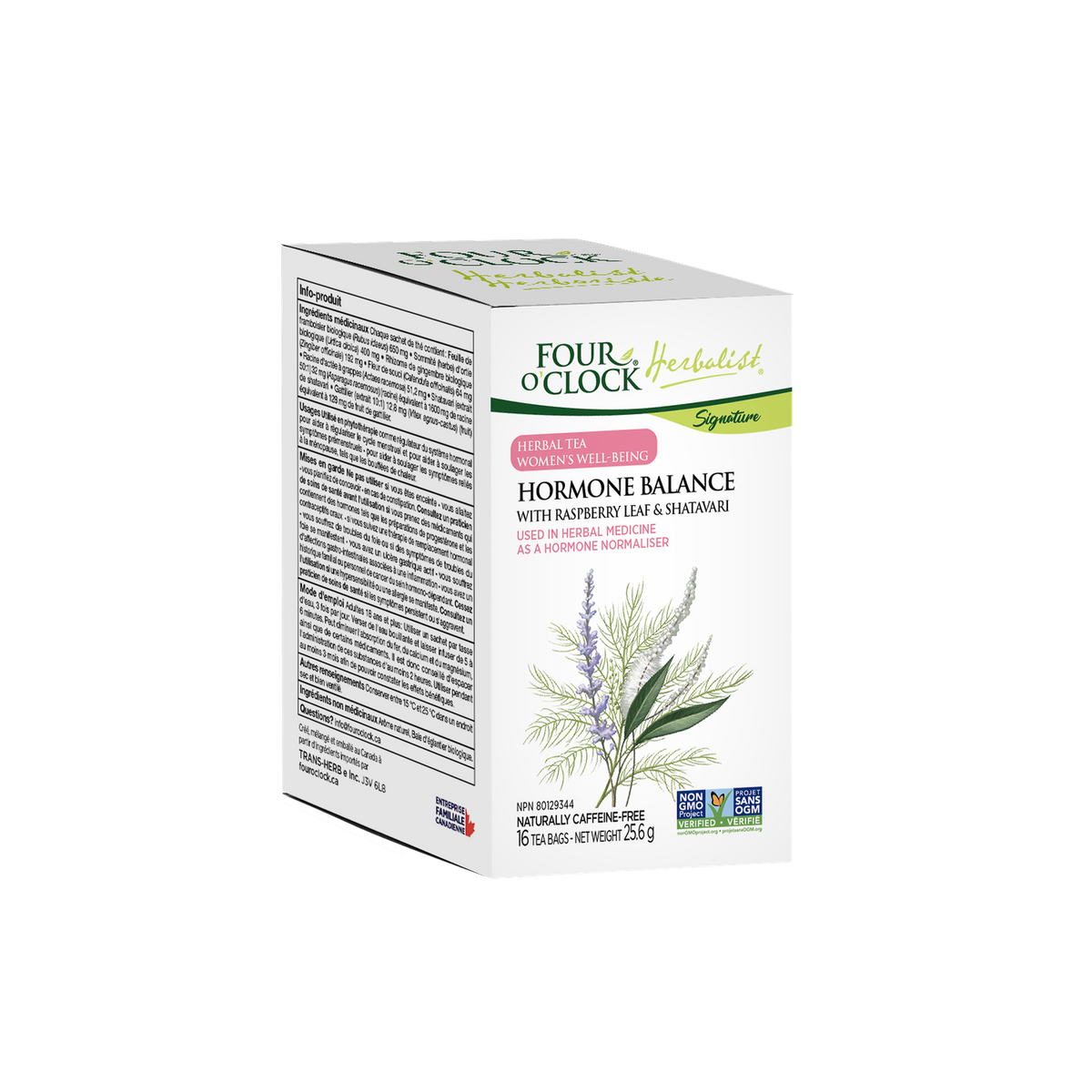 Four O'Clock Herbalist Hormone Balance Herbal Tea, 20 tea bags