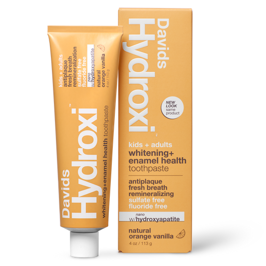 Davids Kids + Adults nano-Hydroxyapatite Toothpaste, Orange Vanilla, 113g